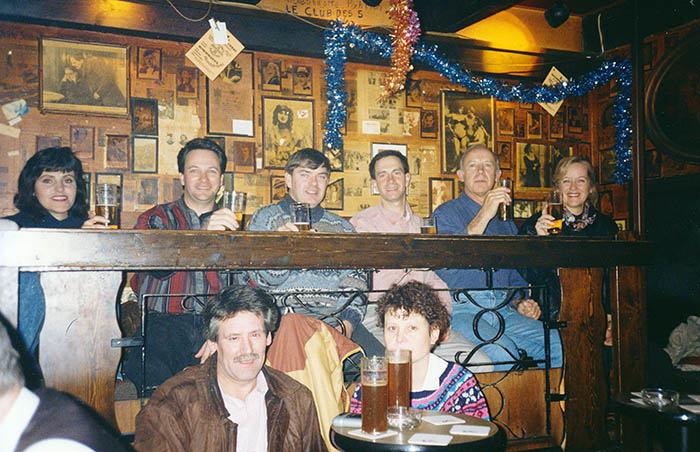 1993 Xmas in Cologne with Monica, Mike, Jim, Brett and Christine McKinley - the best of times with UPS